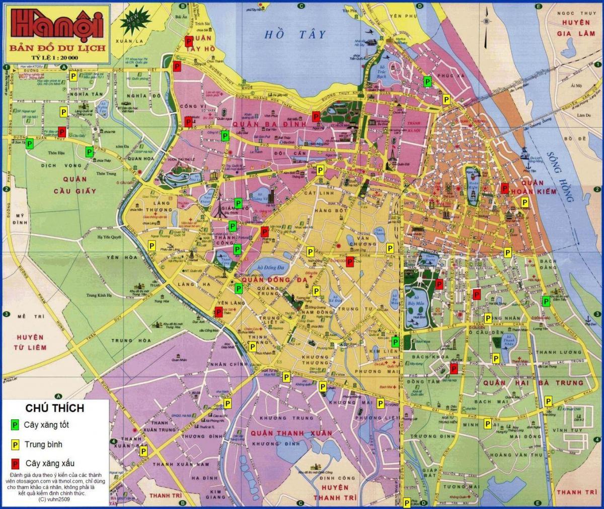 hanoi pe harta