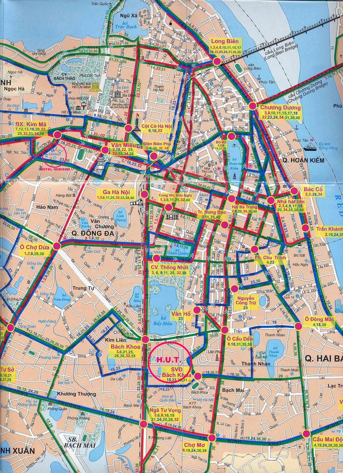 Harta hanoi city bus
