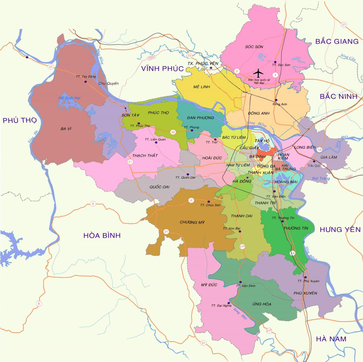 Harta hanoi district