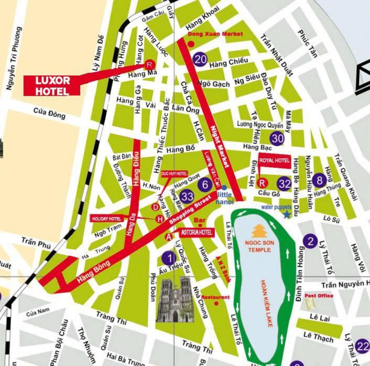 Harta hanoi pe strada