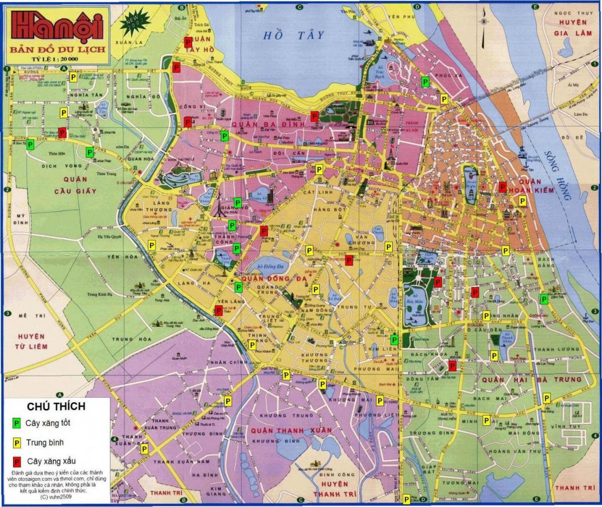 hanoi din vietnam hartă
