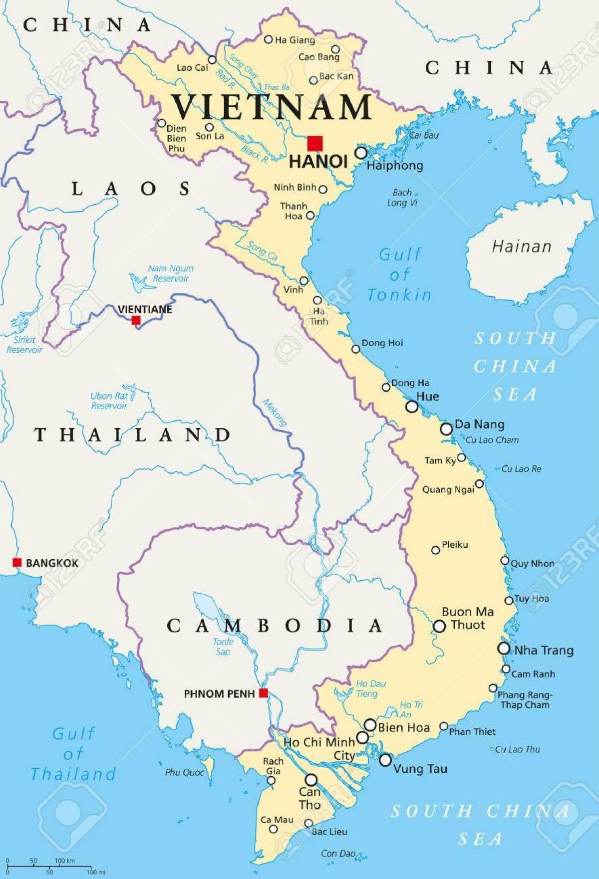 hanoi localizare pe harta