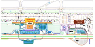 Hanoi airport terminal hartă
