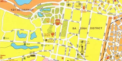 Harta hanoi city center