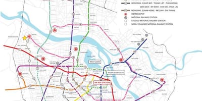 Hartă de metrou hanoi
