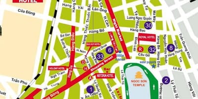 Harta hanoi pe strada