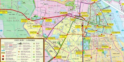 Harta hanoi transport public