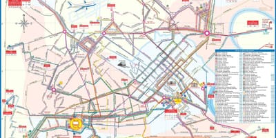 Harta orașului hanoi, vietnam